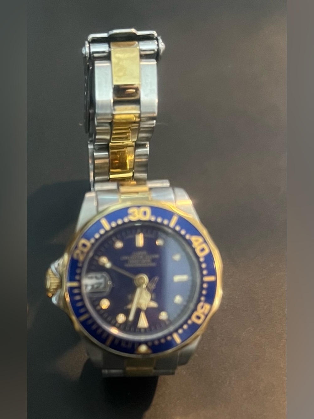 Invicta Two-Tone Blue Dial Pro Diver Watch 8924A